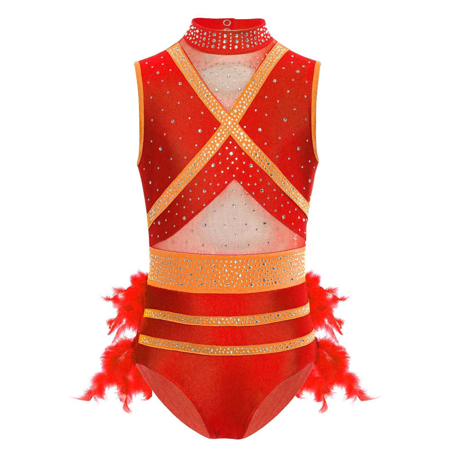 Kids Girls Latin Ballet Dance  - Rhinestone Banding Trim ulasan dan harga